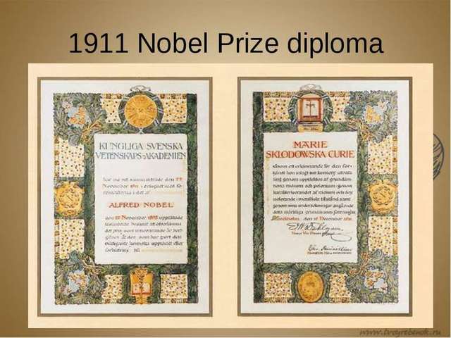 Nobel w dziedzinie chemii