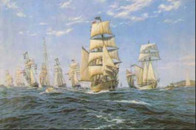 The first fleet arrived.