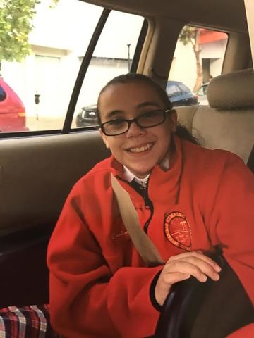 Mi primer día en escuela secundaria.