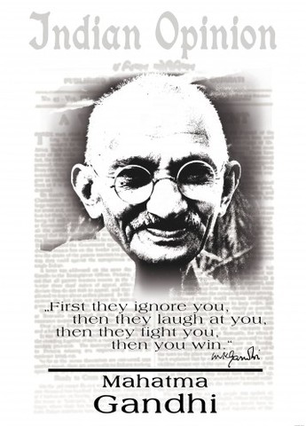 Gandhi established the Indian opinion