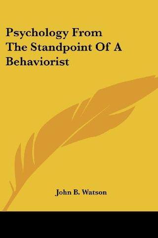 Manual Psychology from the Standpoint of a Behaviorist