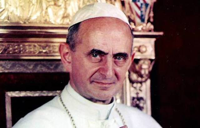 LLegada del papa Pablo XVI