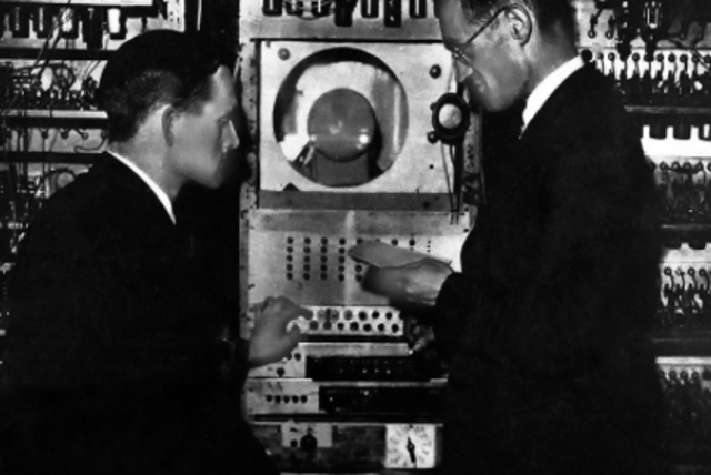 First program to run on a computer