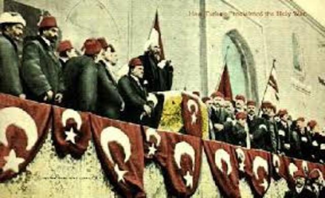 Turquía se une a los imperios centrales