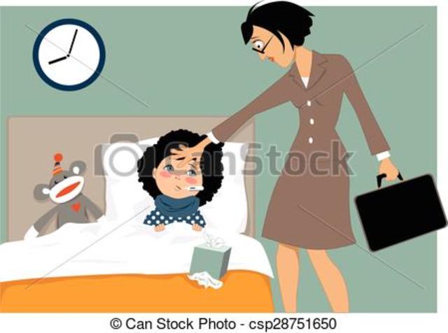 inicie a laborar temporalmente mientra duraba aliviado