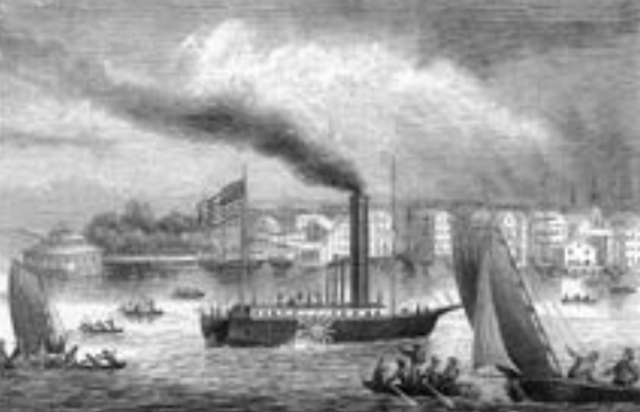 1. funktionstüchtiges Dampfschiff