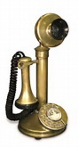 First practical telephone by Alexander Graham Bell