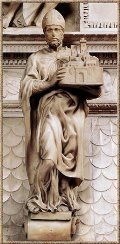 San Petrónio, San Próculo, y un Ángel.