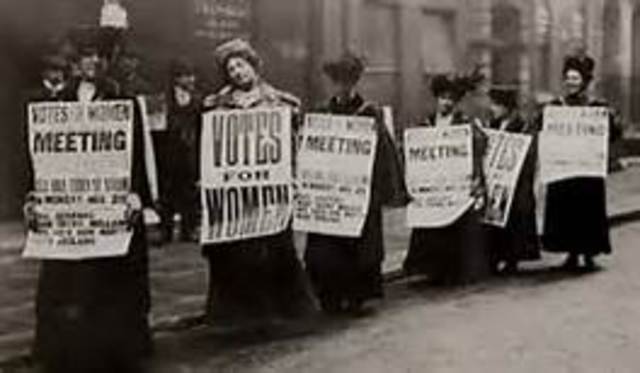 Women are able to vote (19th Amendment)