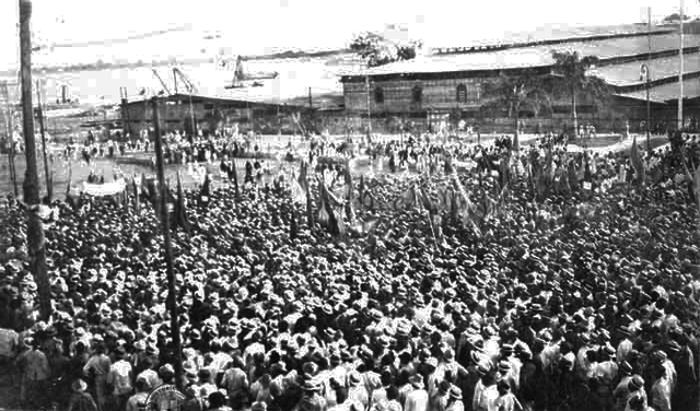 primera huega de trabajadores 1886