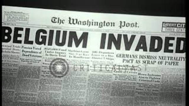 Belgium is Invaded