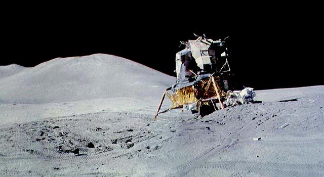 Apollo 15 landed on the moon and uses lunar rover for the first time