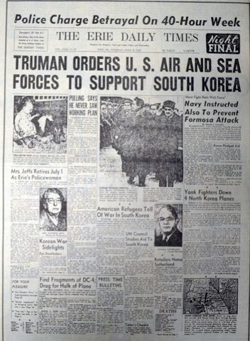 The United States join the Korean War-Korea