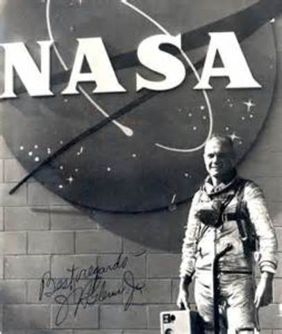 Lt. Col. John Glenn becomes first U.S. astronaut to orbit Earth