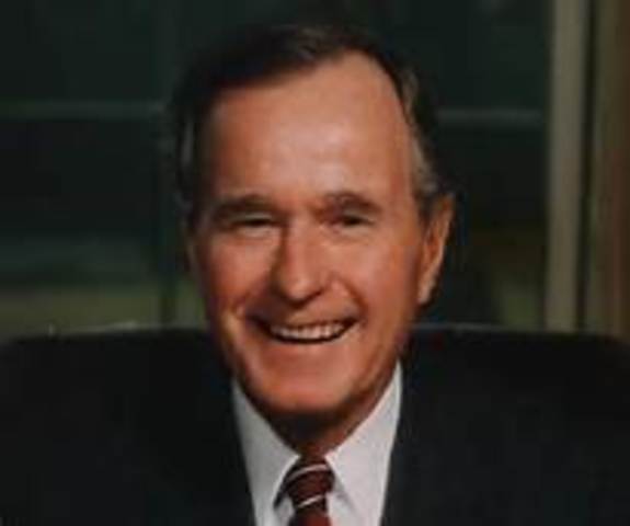 George H. W. Bush is inaugurated as the 41st president