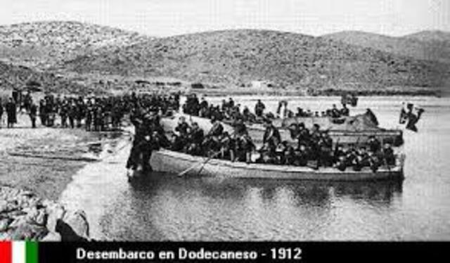 Italia declara la guerra a Turquía.