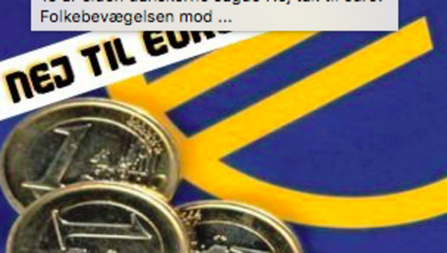 Danmark siger nej tak til Euroen