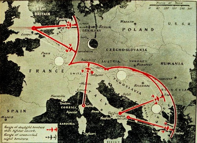 Round the clock bombing of Germany