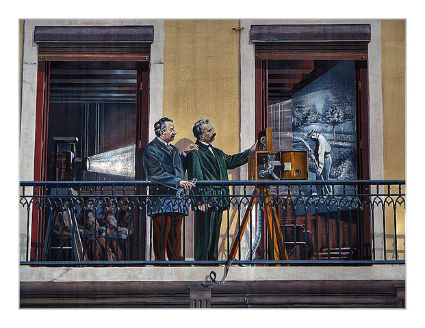 First multi-person viewing of film