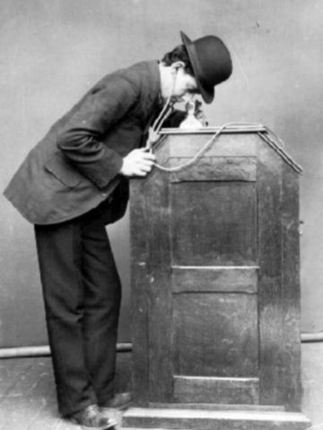 Edision Introduces his version of  Kinetophone