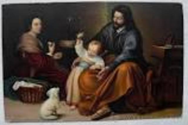 IMAGEN SAGRADA DE FAMILIA DE ESTEBAN MURILLO
