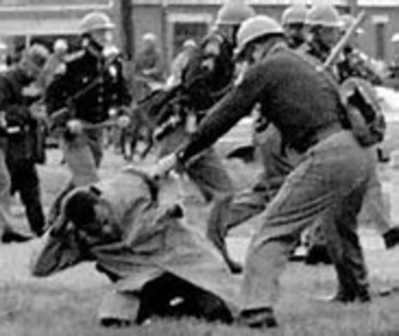 Attacking of voting rights demonstrators