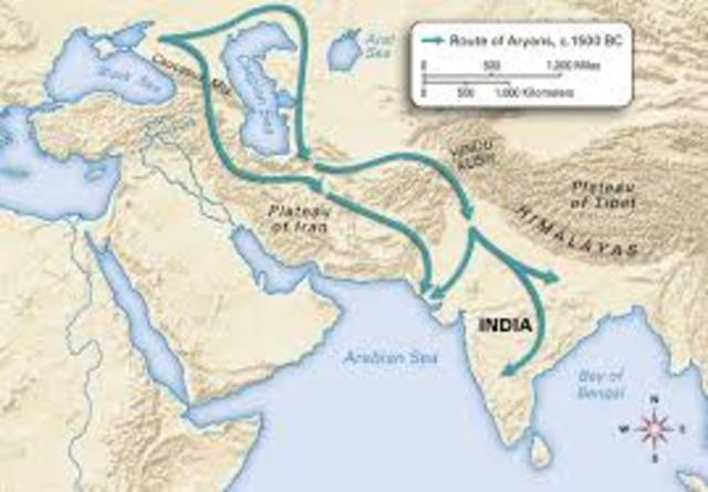 Aryans settle in India