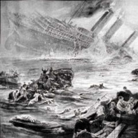 Submarinos alemanes hunden el trasantlántico Lusitania