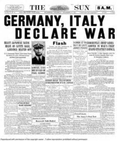 Italia declara la guerra a Alemania