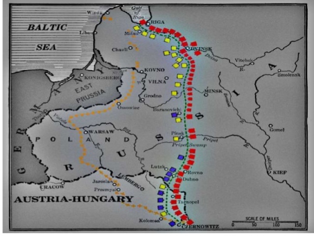 Russia's exit in the war frees the Eastern Front