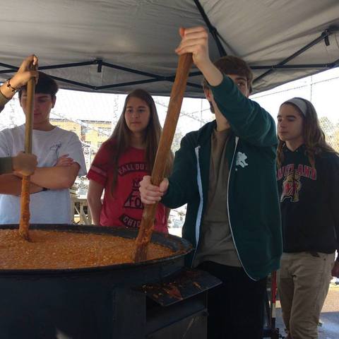 Un marmite de Brunswick Stew