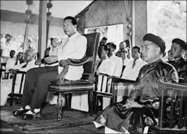 Leading to Vietnam- Ngo Dinh Diem ousts Bao Dai