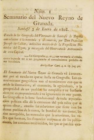 Semanario del Nuevo Reino de Granada