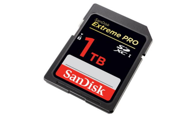 Primera tarjeta SD con 1TB de almacenamiento