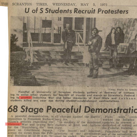 68 student protest
