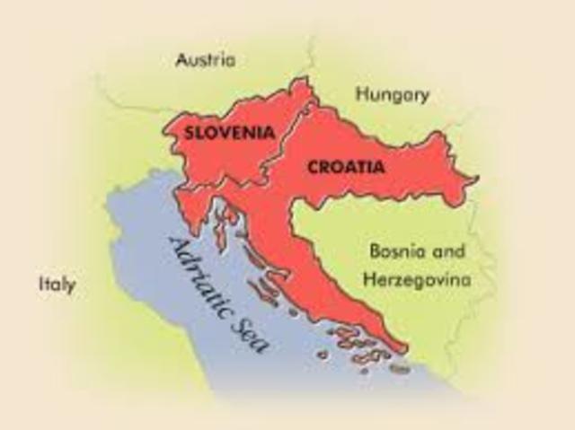 Slovenia and Croatia declare their independence(EDIT)