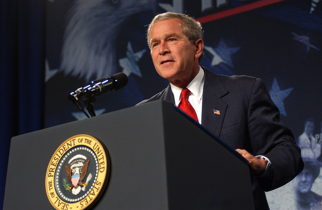 President Bush Signs the Anabolic Steroid Control Act