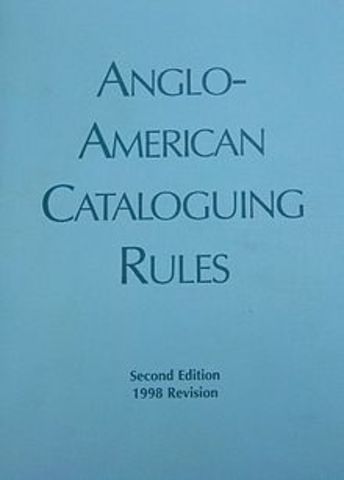 Reglas de Catalogación Angloamericanas (AACR )