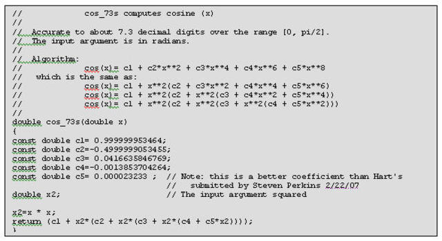 Sine-cosine Routine
