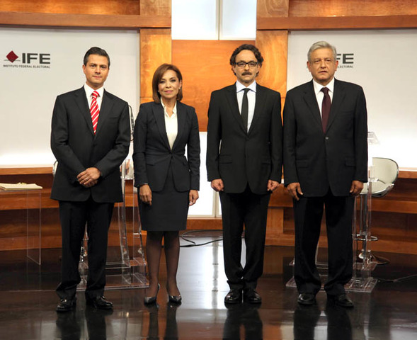 Primer debate entre los candidatos a la Presidencia de México