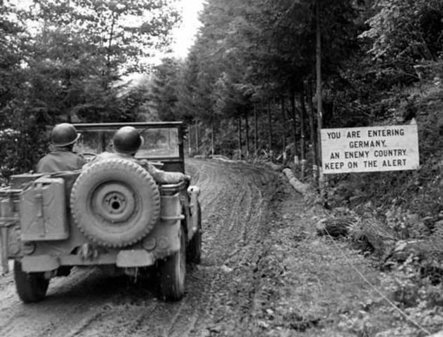 US Forces Cross into Germany-Europe WW2