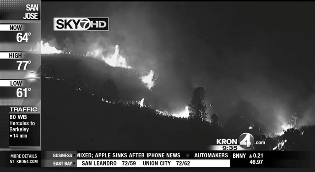 Fire in the Montoya Wilderness