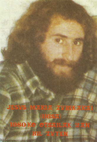 MUERTE DE JESUS MARI ZUBIKARAI