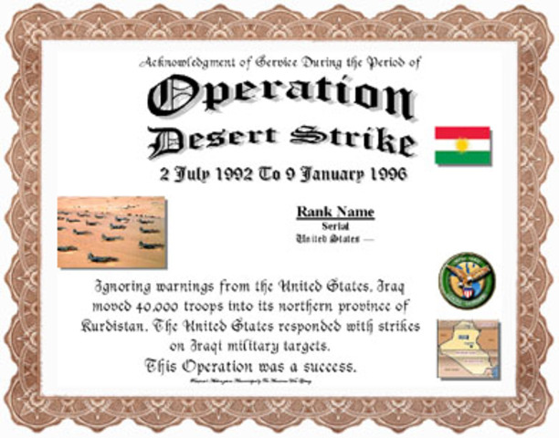 Persian Gulf War: Operation Desert Strike