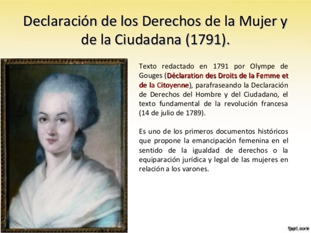 Declaración de los Derechos de la Mujer y la Ciudadana