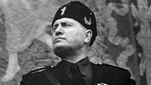 Benito Mussolini's fascist government in Italy