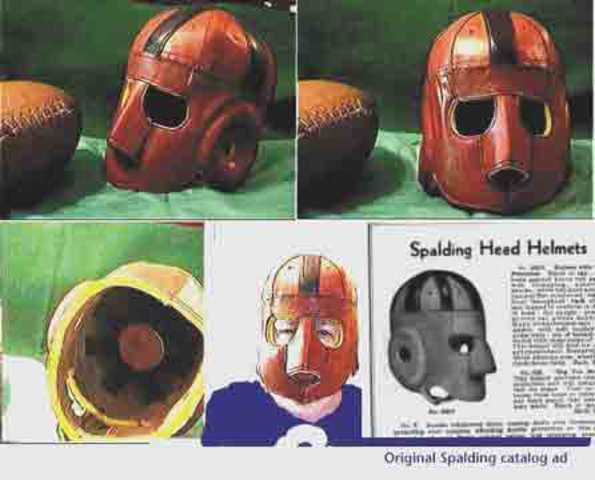 Rare Executioner Face Guard Leather Football Helmet