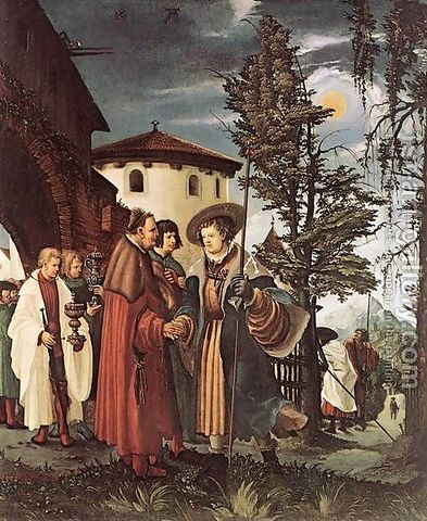 "Püha Floriani lahkumine" Albrecht Altdorfer