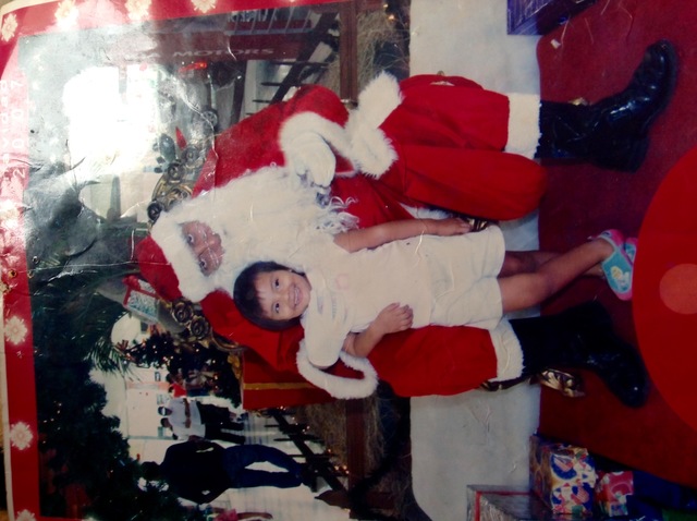 Mi primera foto con papá Noel