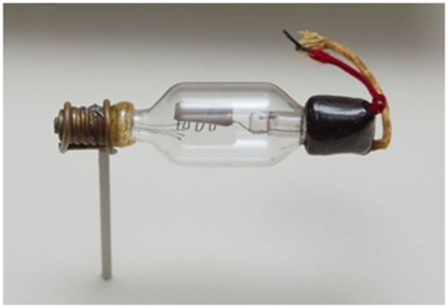 Lee de Forest inventa el tríodo, dando inicio a la electrónica